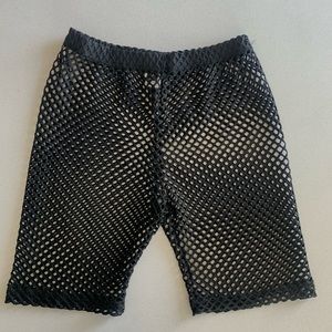 Perforated Riding Shorts
